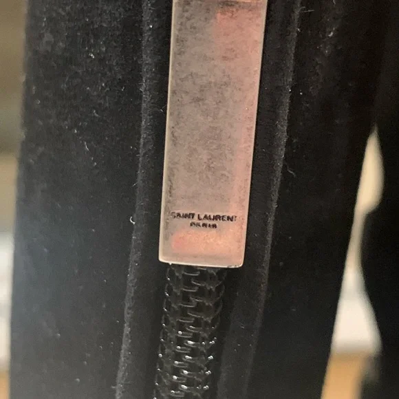 NWB RARE Saint Laurent Joplin Gladiator $3K Black Suede Boots Shoes Heels sz 37 - Picture 11 of 12